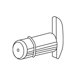 Полкодержатель, хром, используется для установки светильника ОКТА.Софит