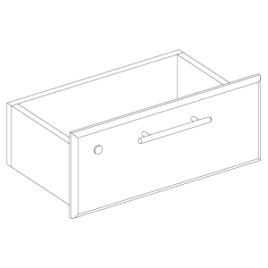 Ящик верхний с замком, правый для прилавков 	GSS.001 и GSS.003. Материал 	ДСП