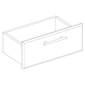 Ящик одиночный для прилавков 	GSS.004. Материал 	ДСП