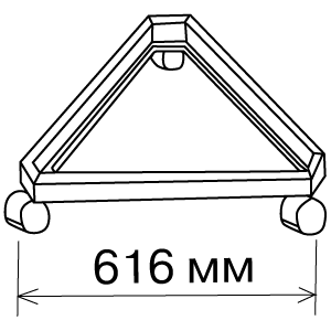 База для решетки (треугольная)