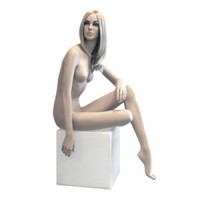 Манекен женский, сидячий (с макияжем) Высота 110,5 см